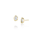 0.99ctw Diamond Abstract Bezel Studs - Marrow Fine