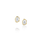 0.99ctw Diamond Abstract Bezel Studs - Marrow Fine