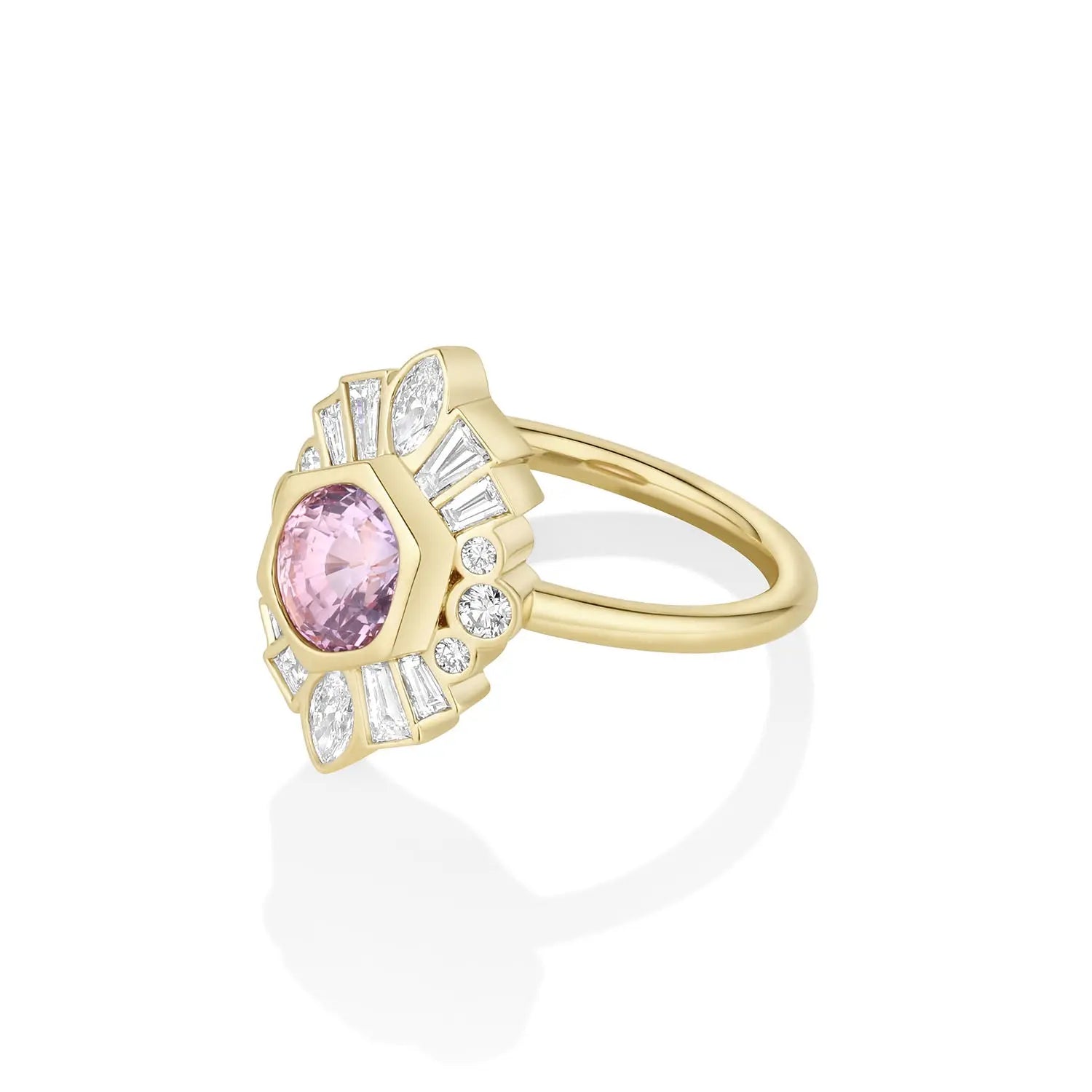 1.55ct Sapphire Stella Ring side view