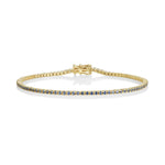 1.56tcw Indigo Sapphire Tennis Bracelet - Marrow Fine
