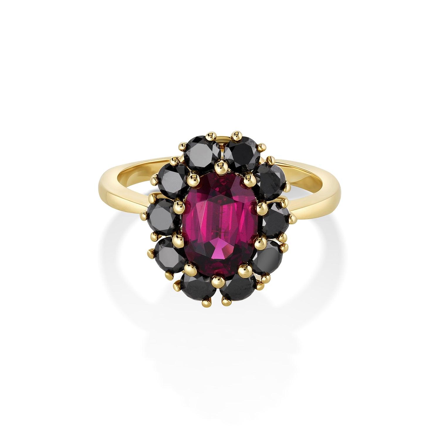 1.88 Petals Purple Garnet OOAK