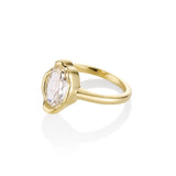 2.01ct Moval Diamond Abstract Bezel Ring