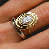 The In-Orbit Oval Engagement Ring Marrow Fine