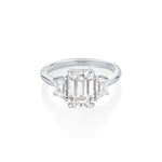 2.18ct Diamond and 0.62tcw Diamond Three Stone Ring - Marrow Fine