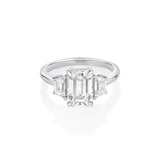 2.18ct Diamond and 0.62tcw Diamond Three Stone Ring - Marrow Fine
