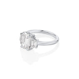 2.18ct Diamond and 0.62tcw Diamond Three Stone Ring - Marrow Fine