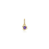 Abstract Bezel Gemstone Charm - Marrow Fine