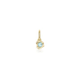 Abstract Bezel Gemstone Charm - Marrow Fine