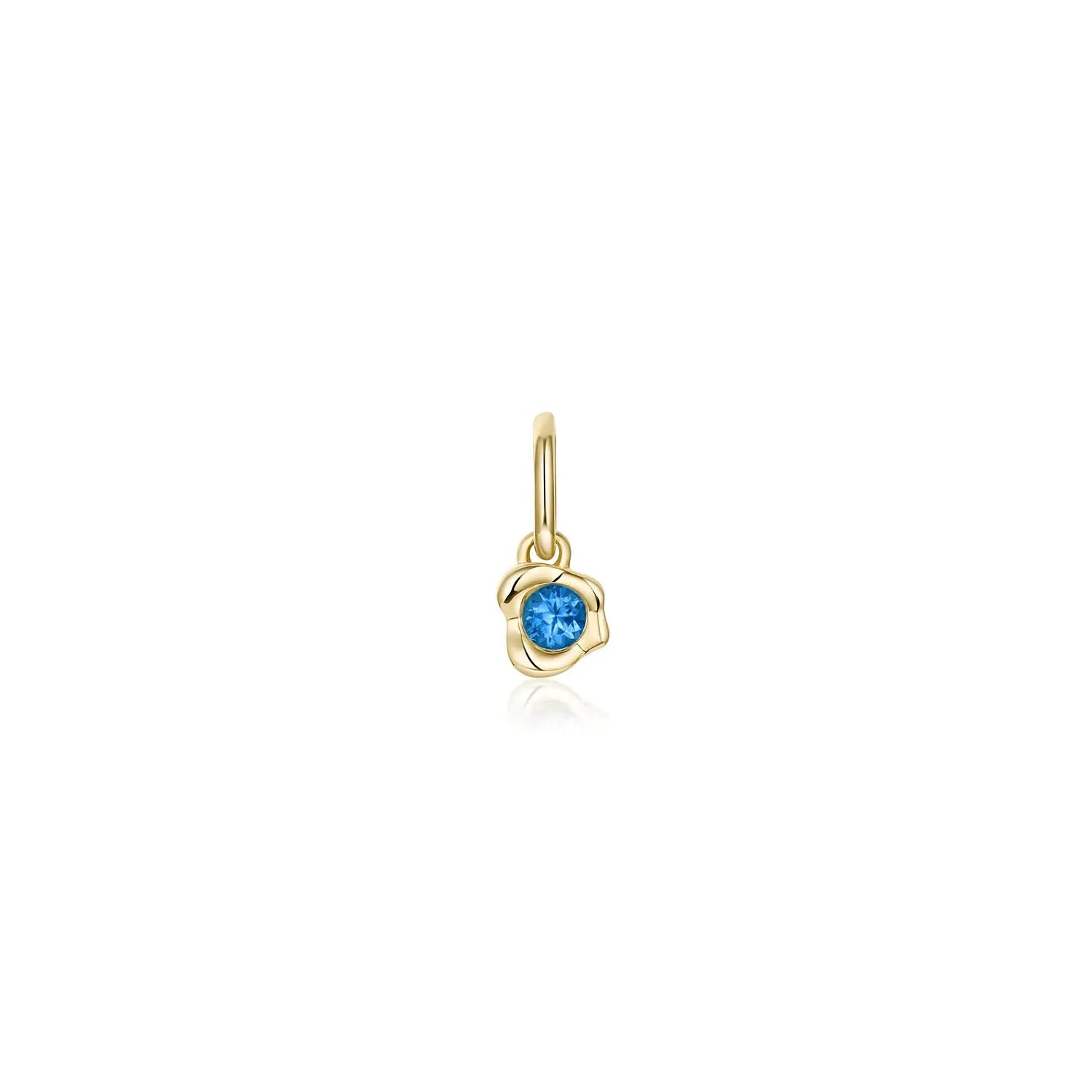 Abstract Bezel Gemstone Charm - Marrow Fine