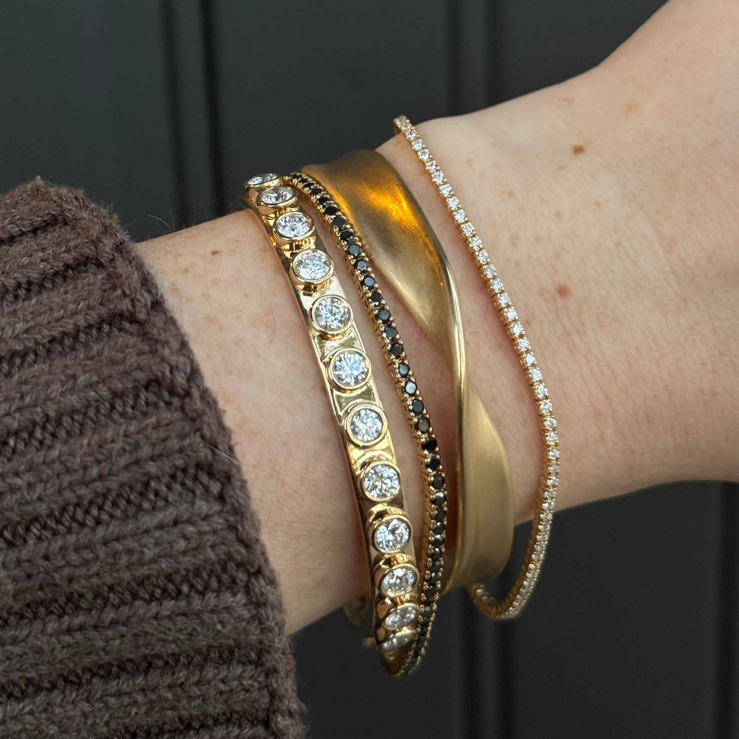 Little White Diamond Cuff Marrow Fine