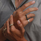 Til Death® Black Enamel Band - 6mm Marrow Fine