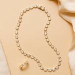 Flatlay of Lisse Tennis Necklace