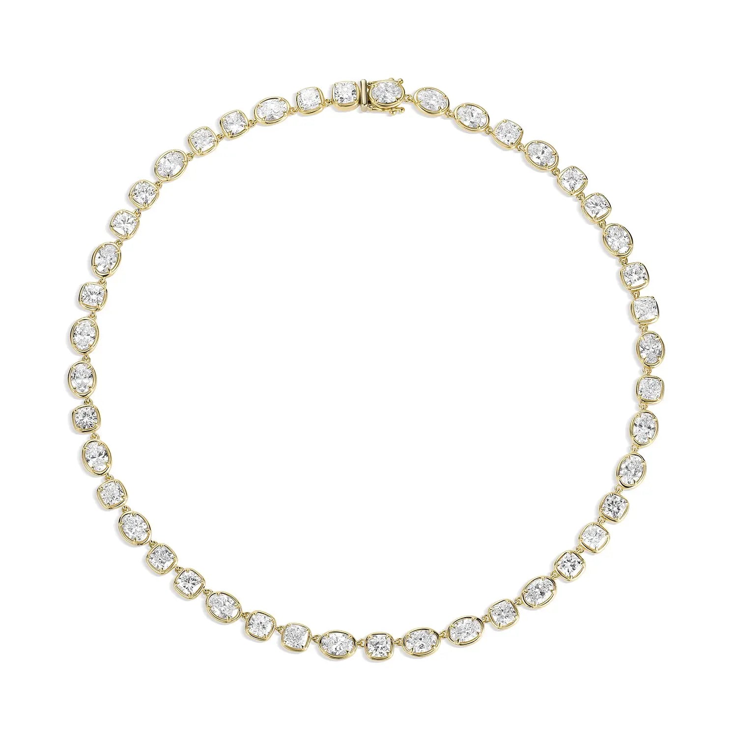 Lisse Tennis Necklace clasped