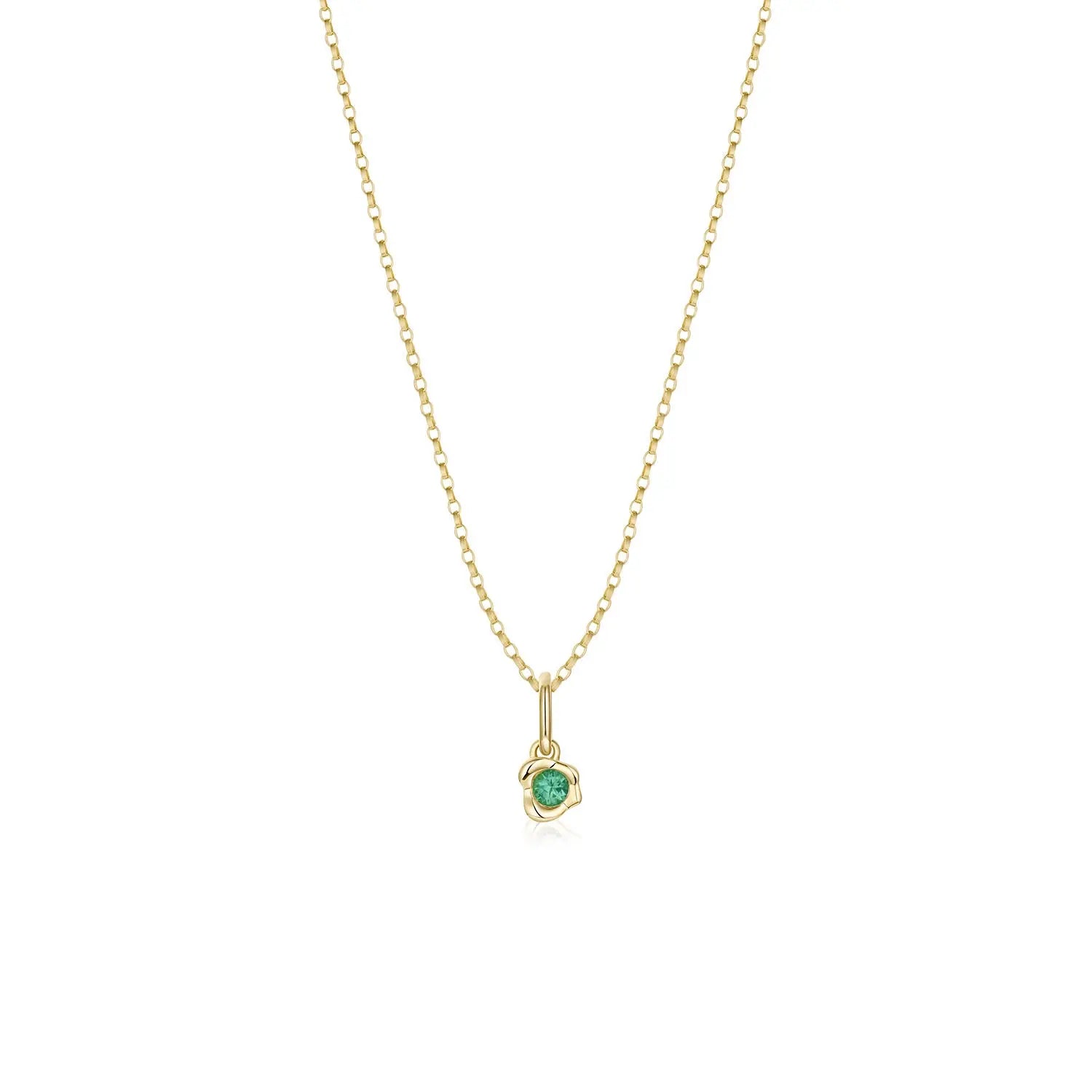 Abstract Bezel Gemstone Charm - Marrow Fine