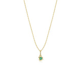 Abstract Bezel Gemstone Charm - Marrow Fine