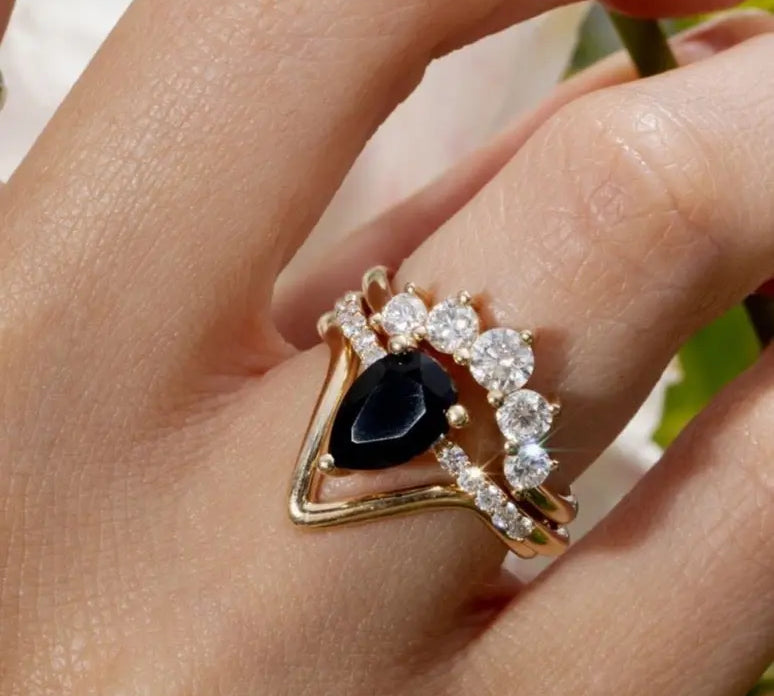 Mini Sweet Melissa Black Onyx Ring Marrow Fine