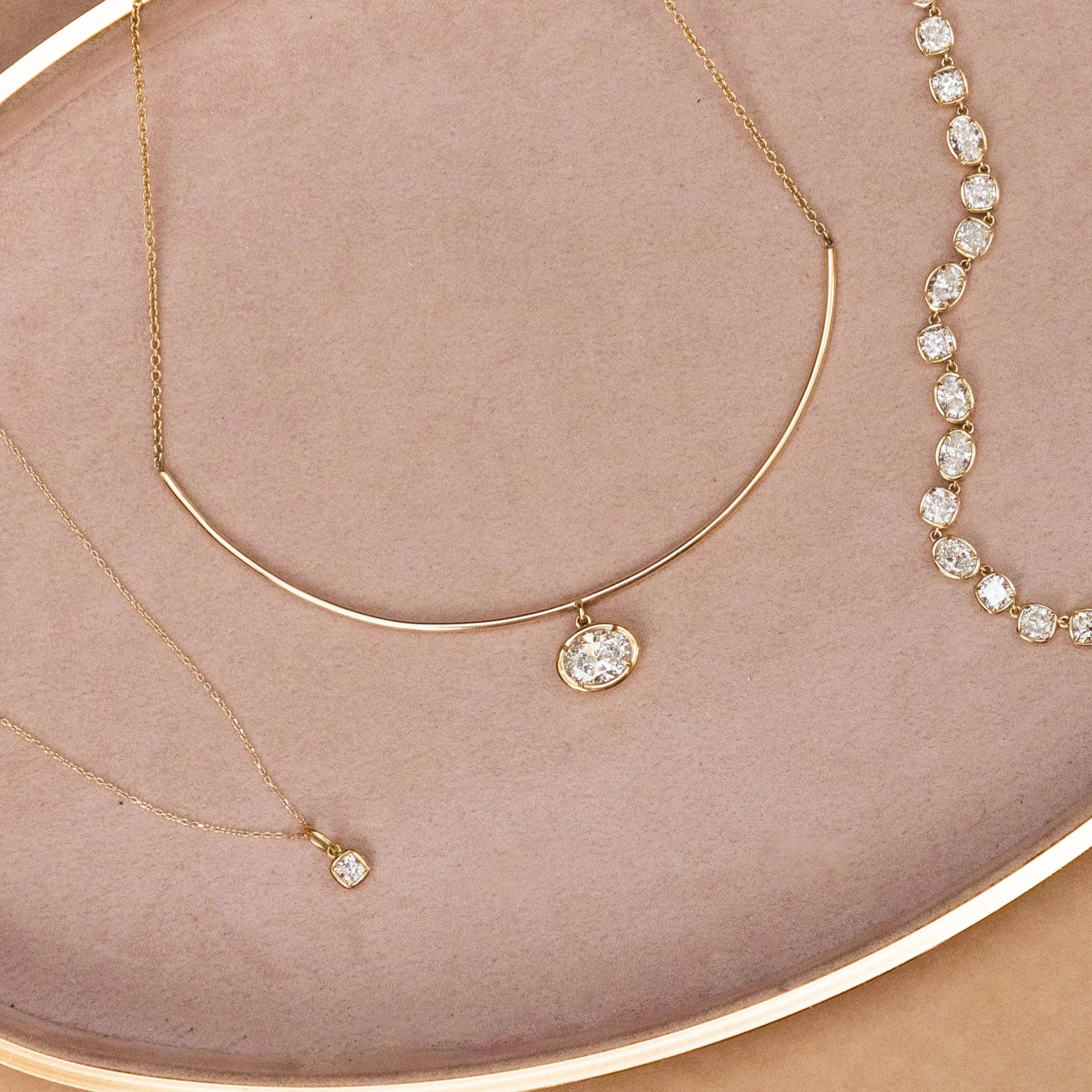 Odette Oval Collar flat lay