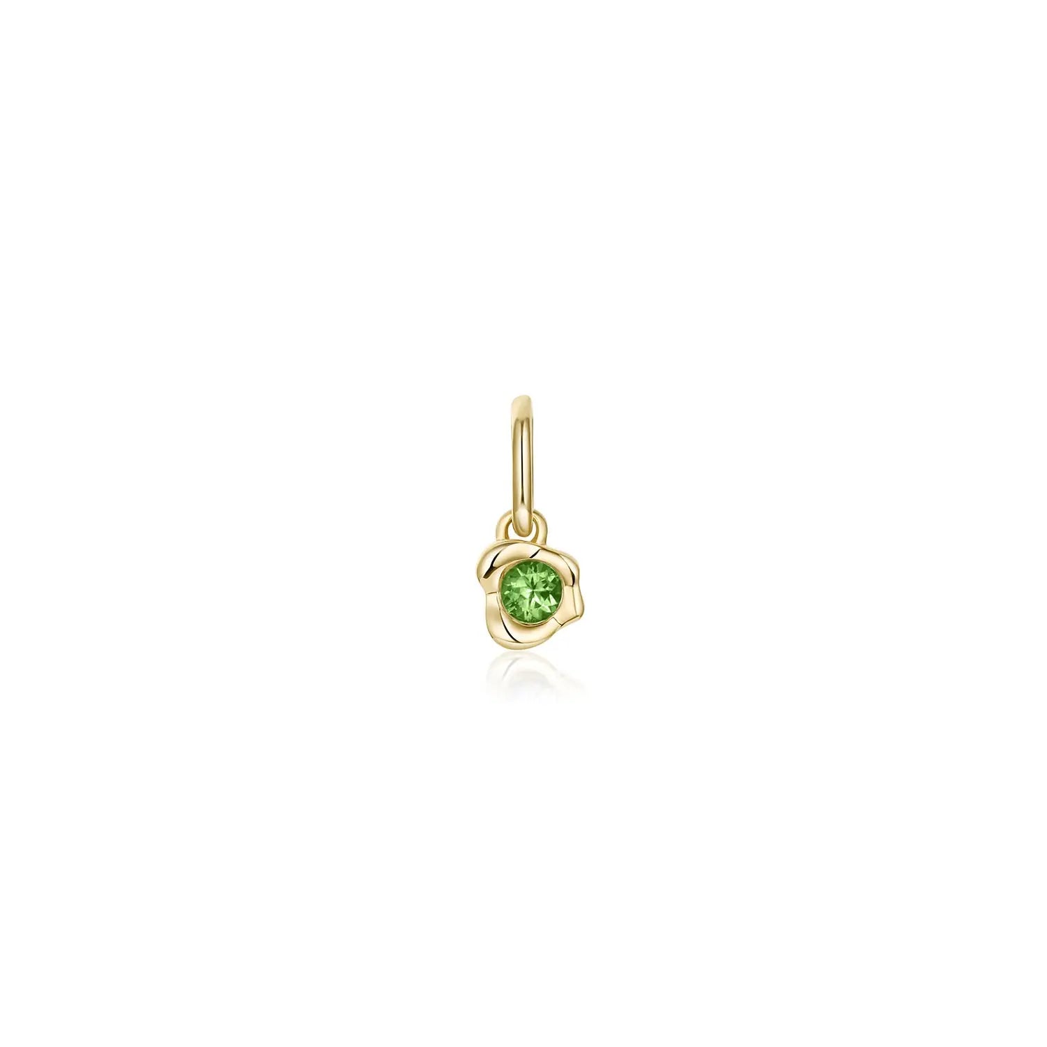 Abstract Bezel Gemstone Charm - Marrow Fine