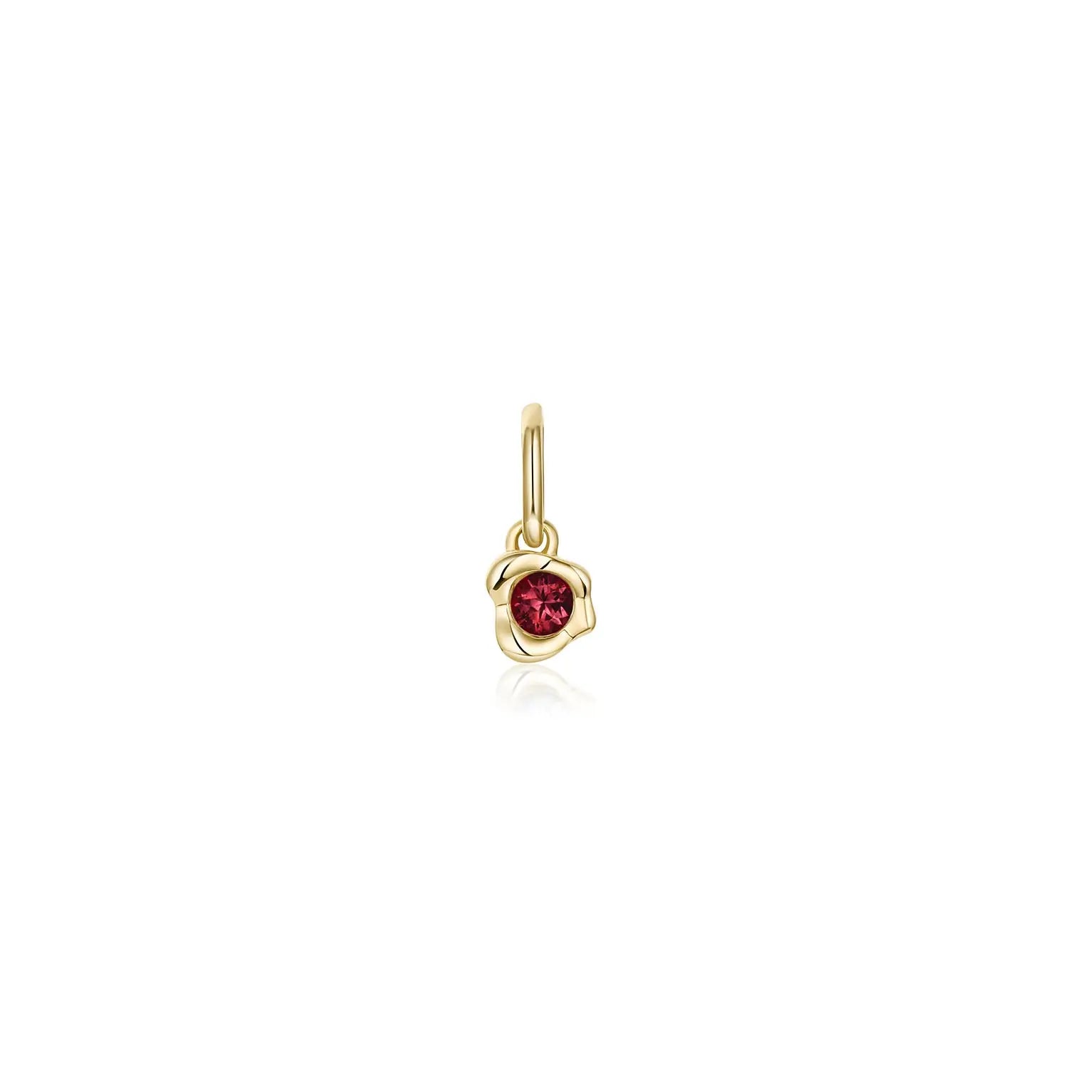 Abstract Bezel Gemstone Charm - Marrow Fine