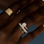 Til Death Black Enamel Band - 4mm - Marrow Fine