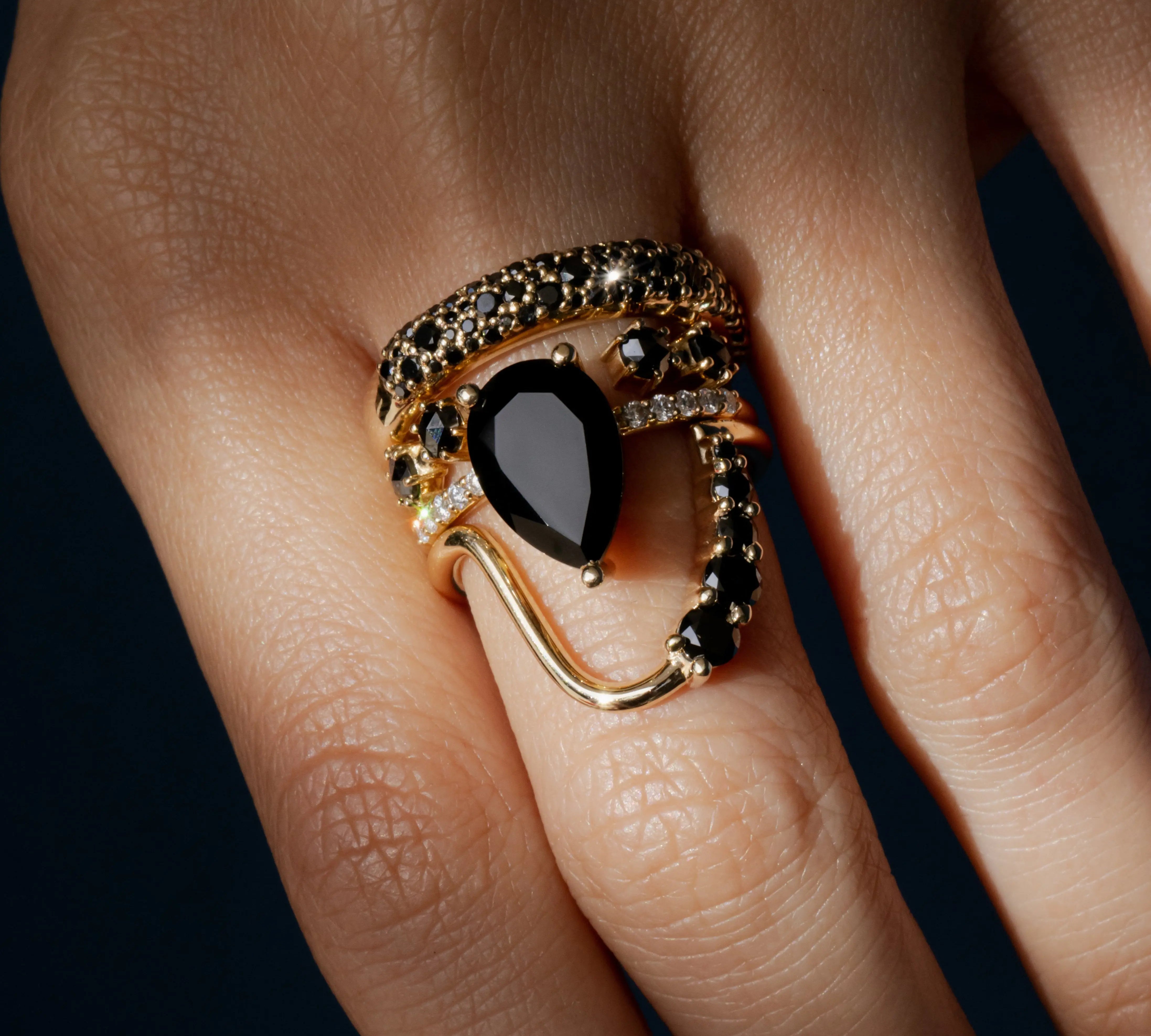 Sweet Melissa Black Onyx Ring - Marrow Fine