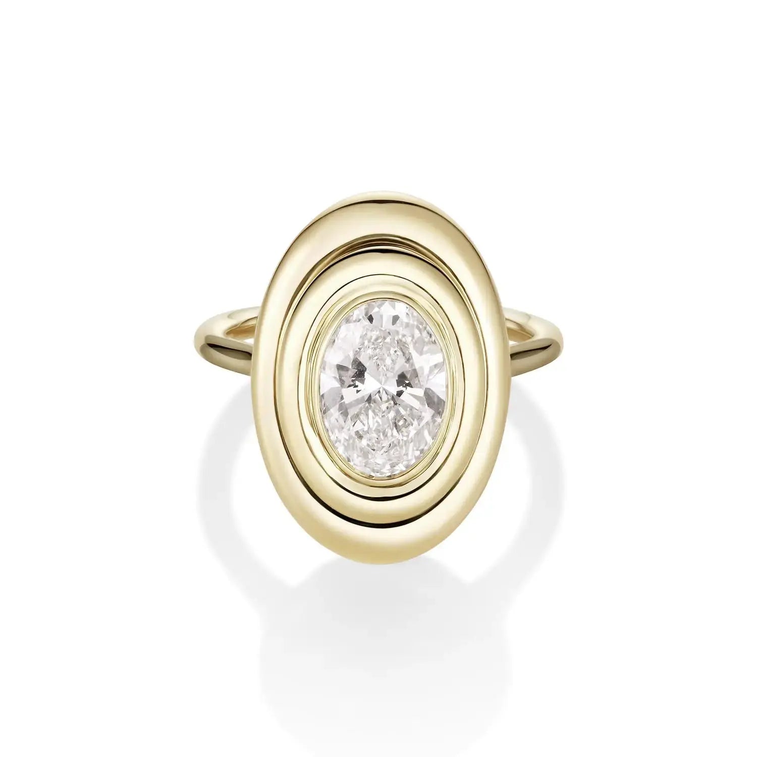 The In-Orbit Oval Engagement Ring Marrow Fine