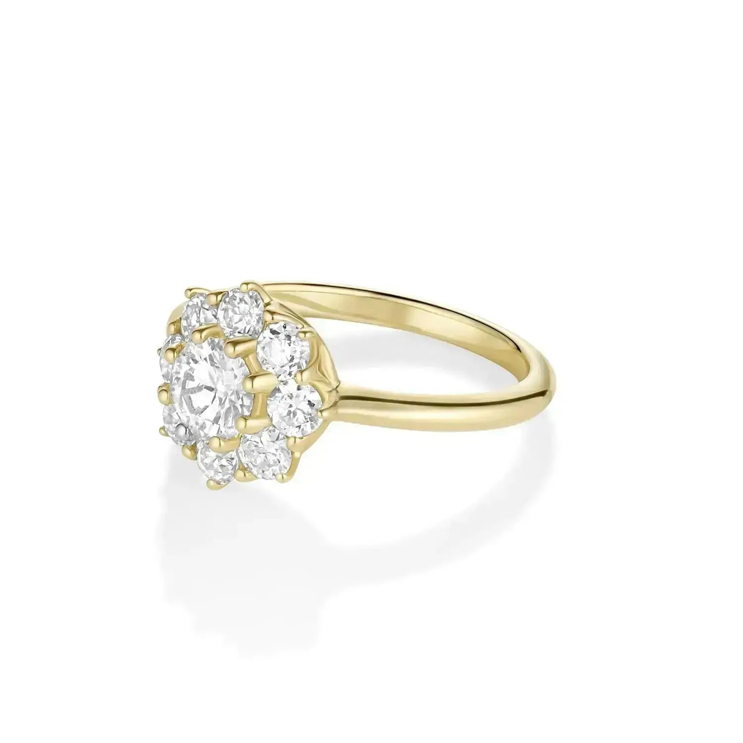 The Noa Petals Engagement Ring Marrow Fine