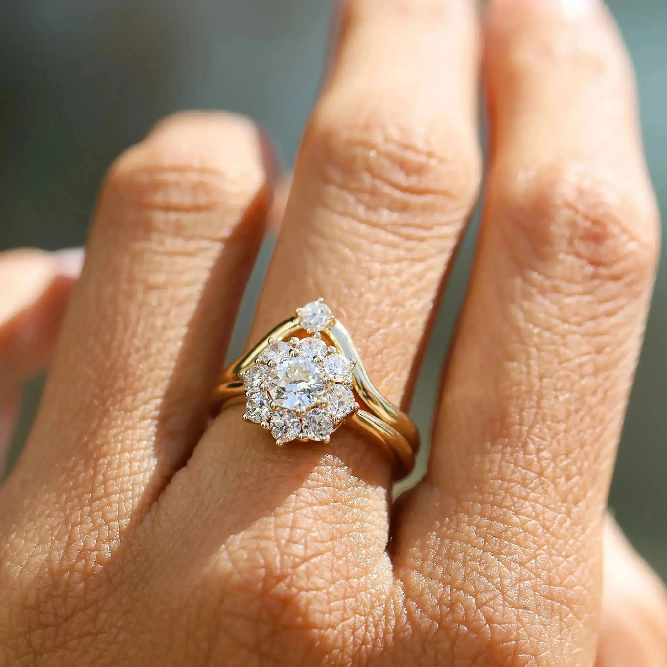The Noa Petals Engagement Ring Marrow Fine