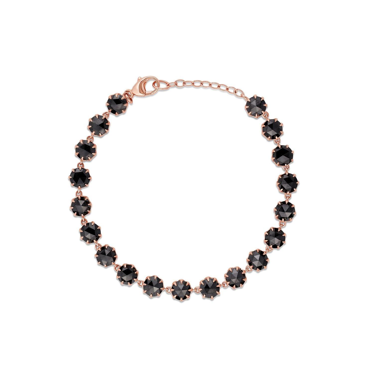 Thorn Black Diamond Tennis Bracelet