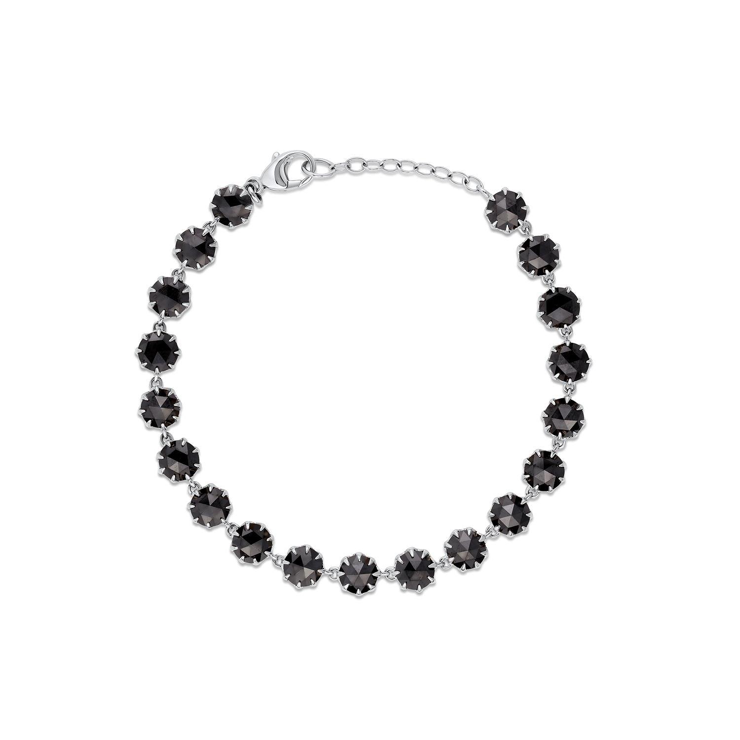 Thorn Black Diamond Tennis Bracelet
