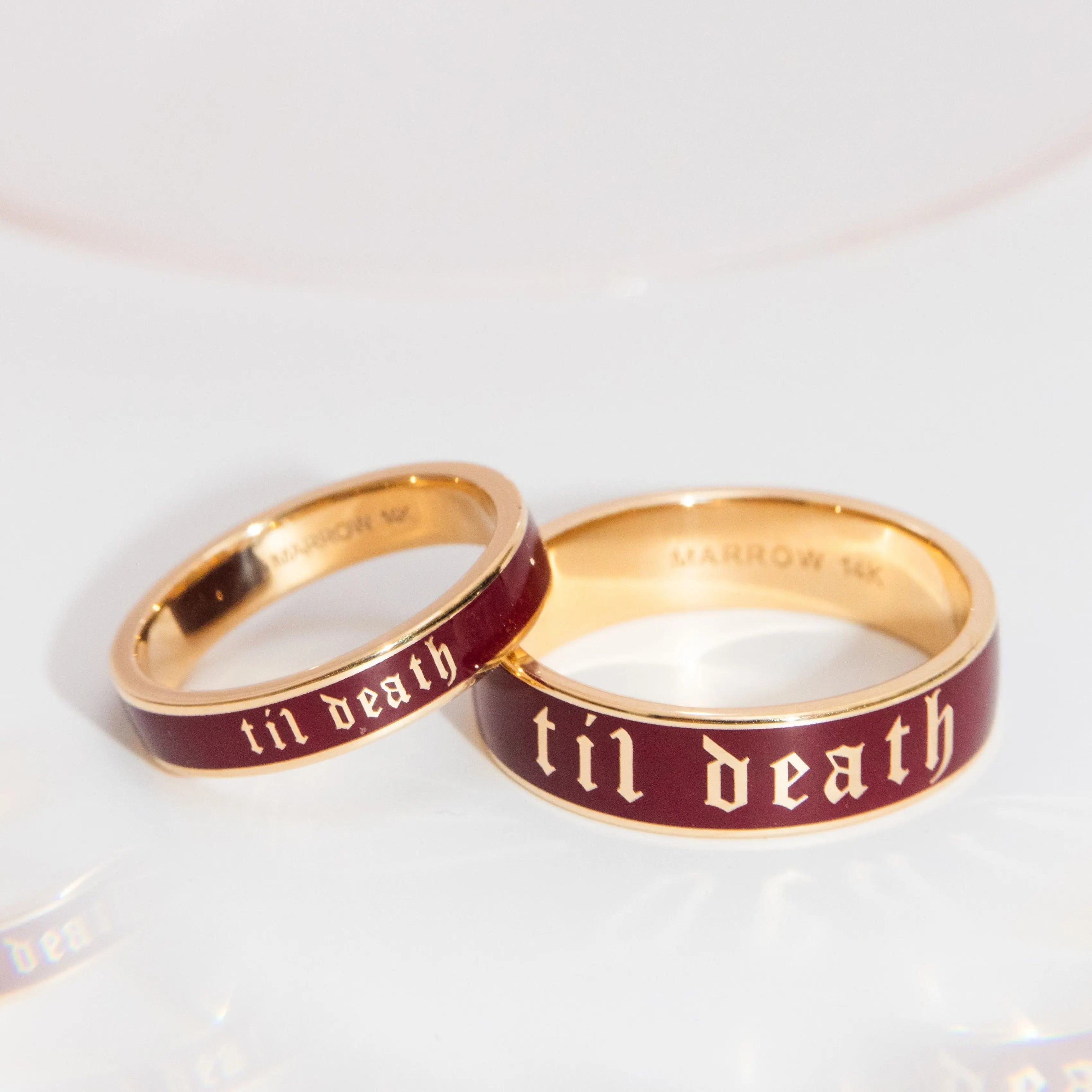 Til Death® Cherry Mocha Enamel Band - 4mm - Marrow Fine