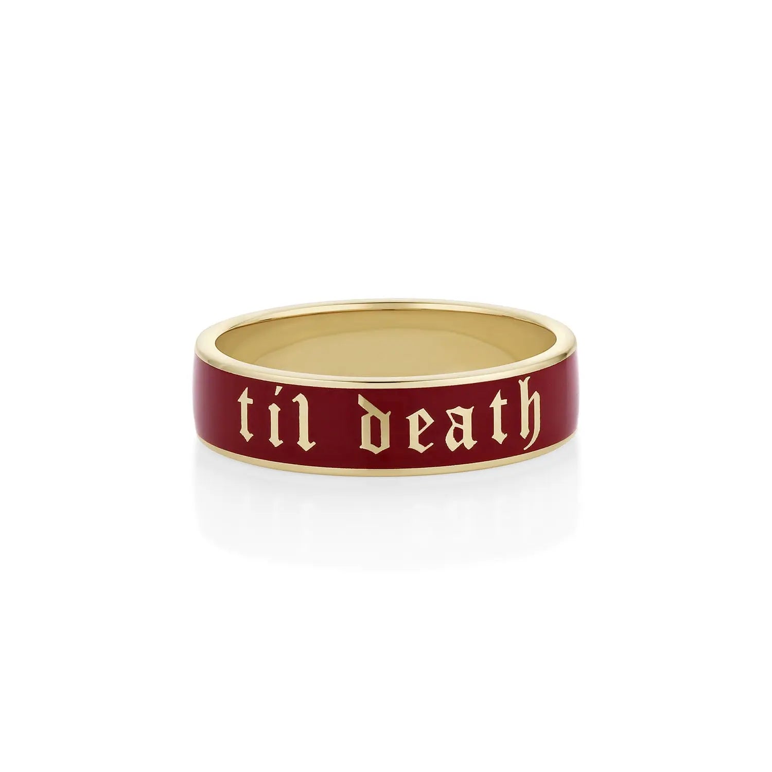 Marrow Fine + Til Death Black Enamel Band Marrow Fine + Til Death Black Enamel Band