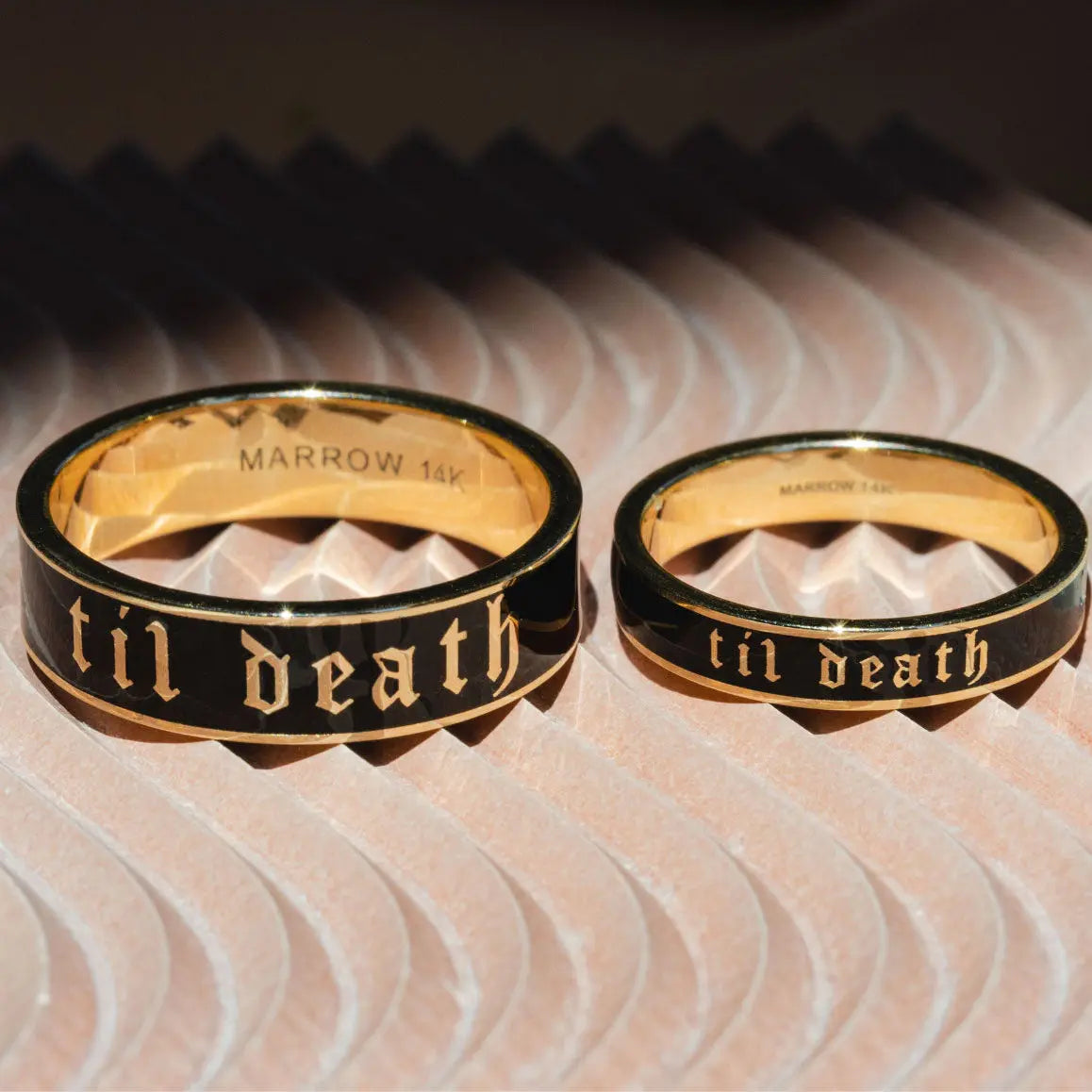 til death rings side by side