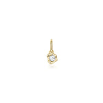 Abstract Bezel Gemstone Charm - Marrow Fine
