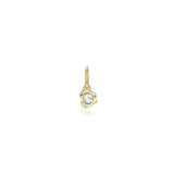Abstract Bezel Gemstone Charm - Marrow Fine