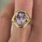 Video of 3.35ct Violet Spinel Marrow x Sammi Florence Ring on hand