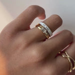 Video of Til Death White Enamel Band 4mm on woman's hand