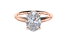 diamond helene engagement ring in rose gold