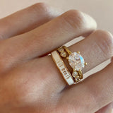 Til Death® White Enamel Band - 4mm Marrow Fine