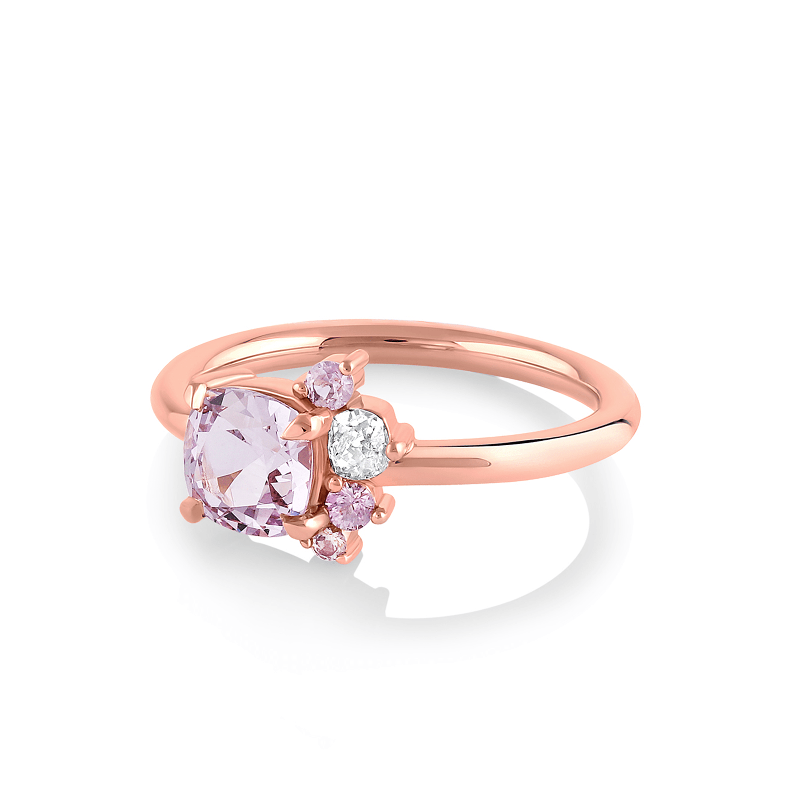 Marrow Fine Jewelry Lavender Spine Spray Ring