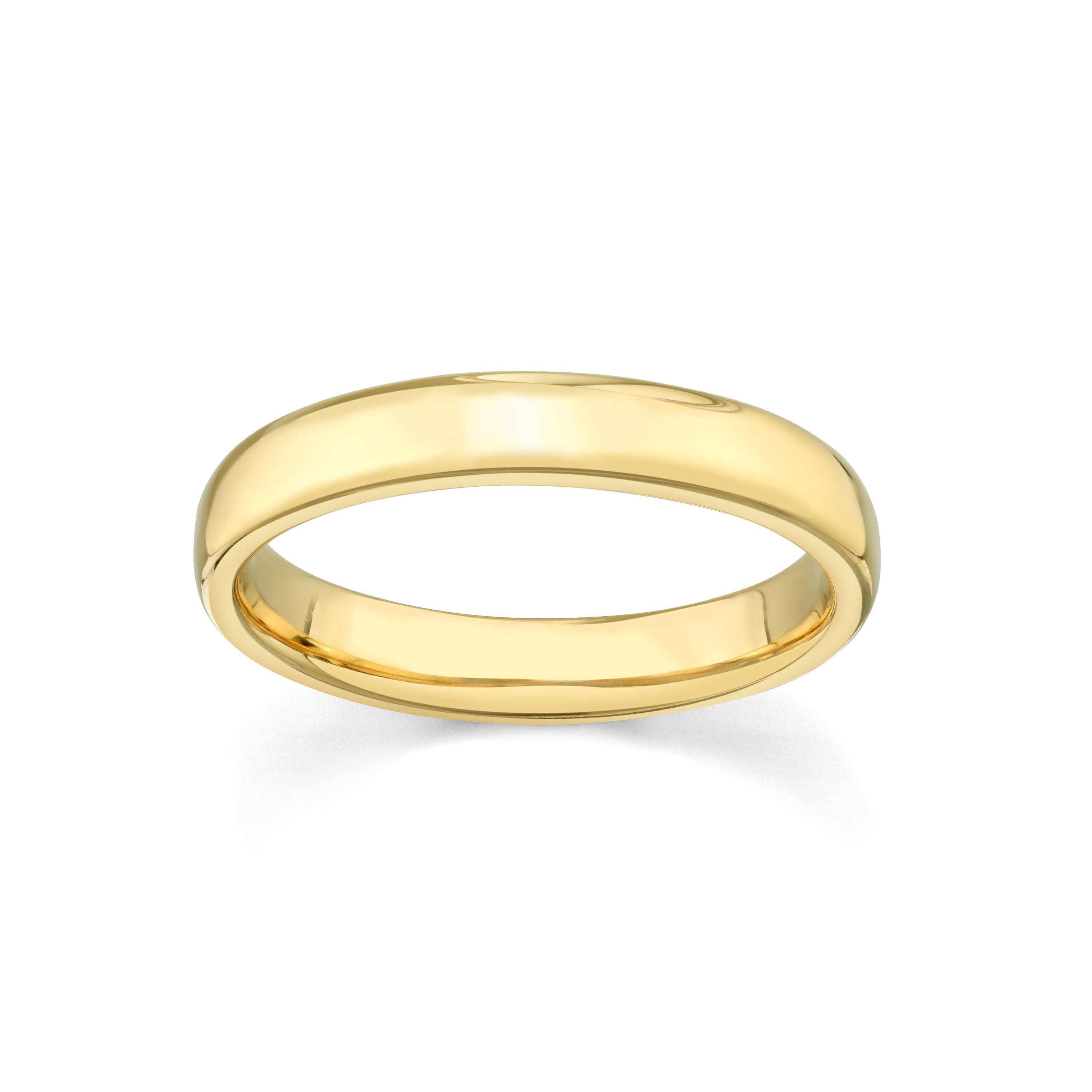 Classic Men's Band | Comfort Fit Wedding Bands for Grooms 10K Yellow Gold by Marrow Fine