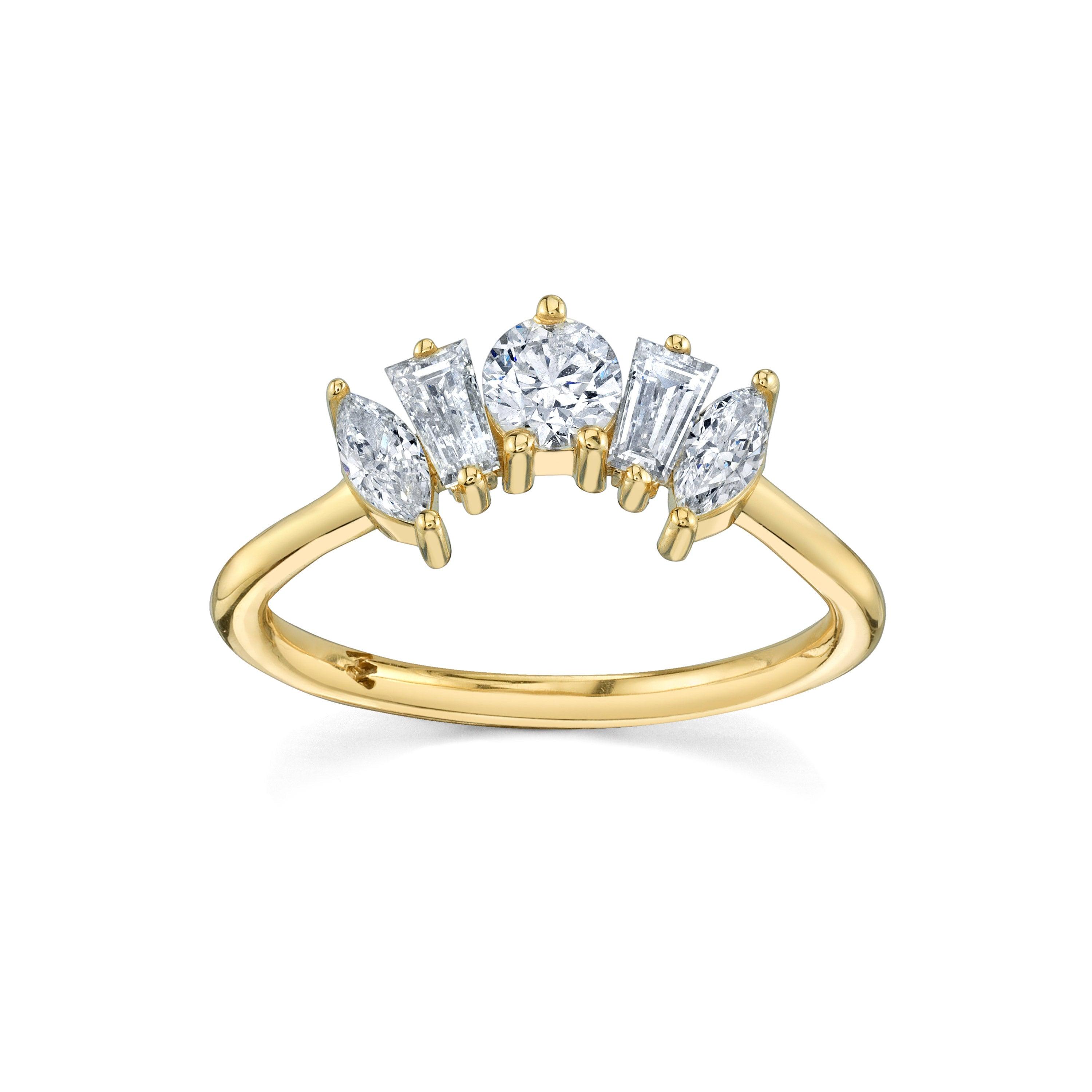 Marrow Fine Jewelry White Diamond Courtney Mixed Shape