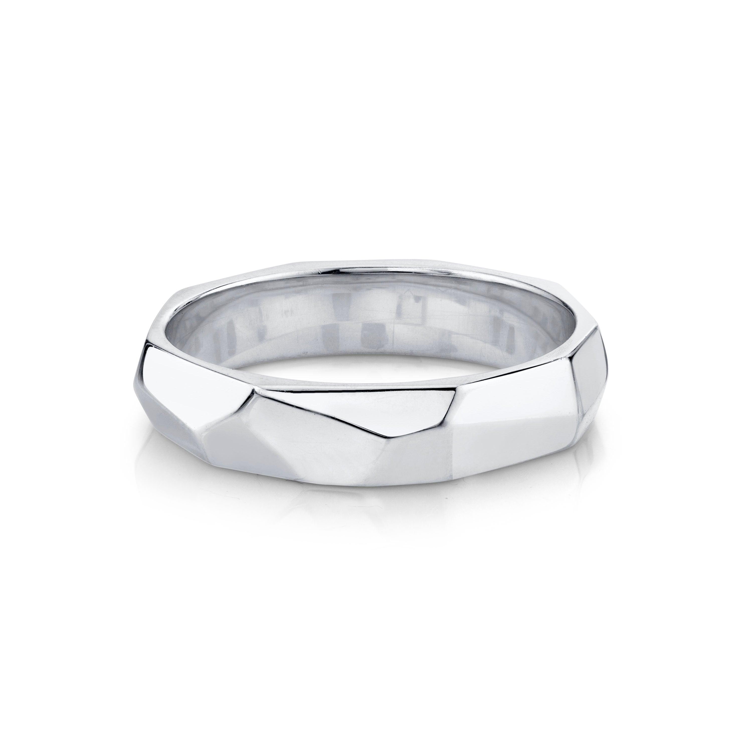 Marrow Fine Jewelry Faceted Men’s Band