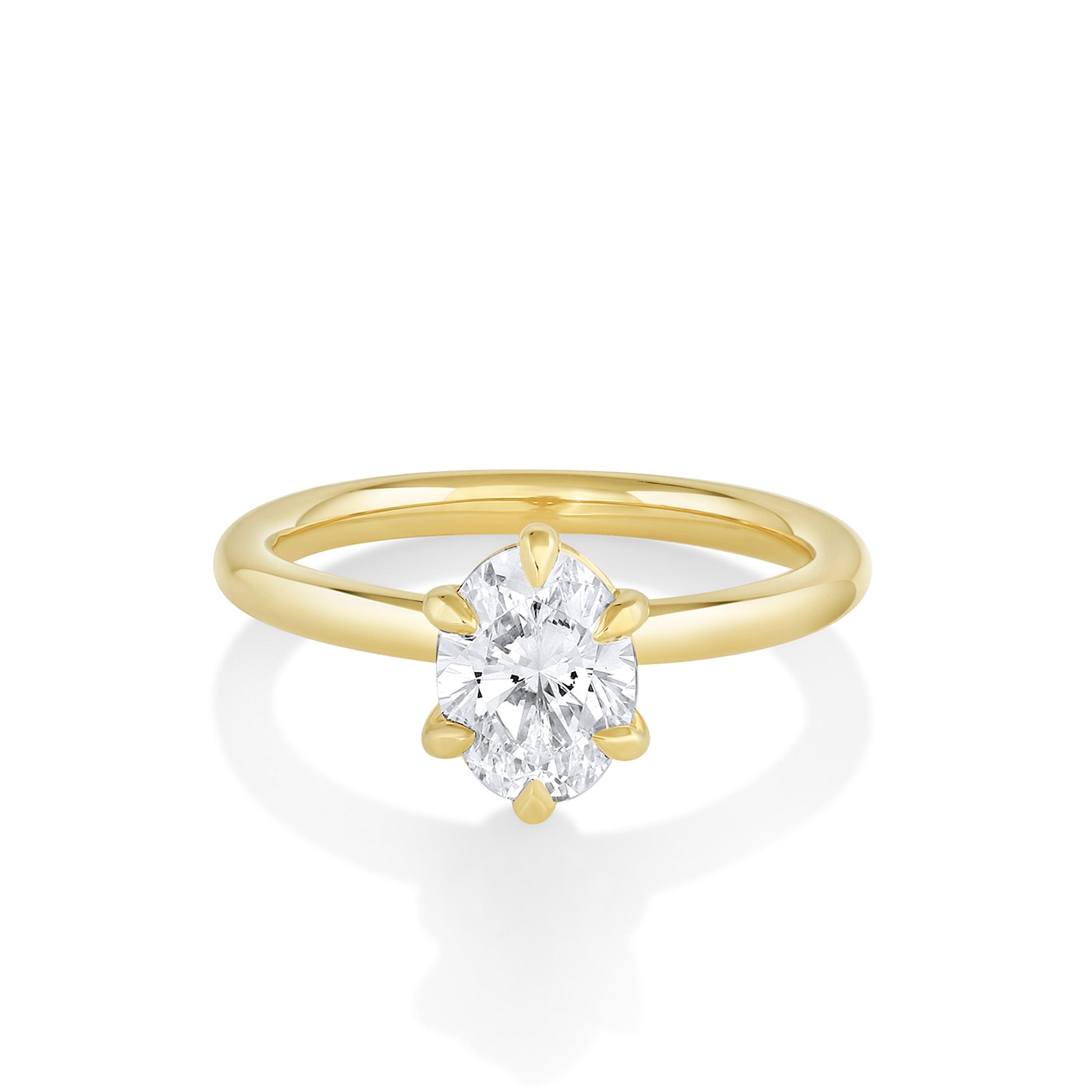 Diamond Cluster Engagement Ring Set - The Flora Ring Set