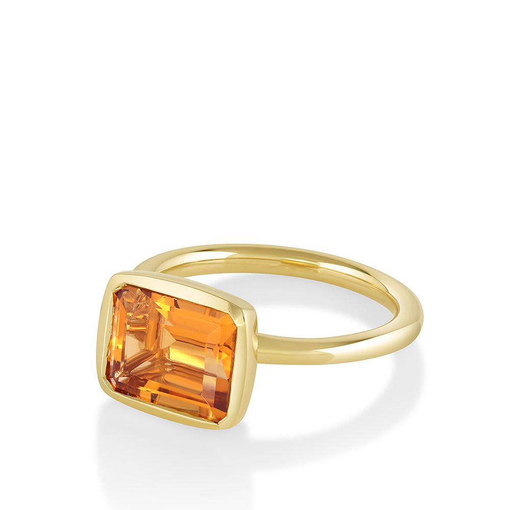 Marrow Fine Jewelry Citrine Bezel Ring