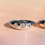 White Gold Old Cut Diamond Bombe - Marrow Fine
