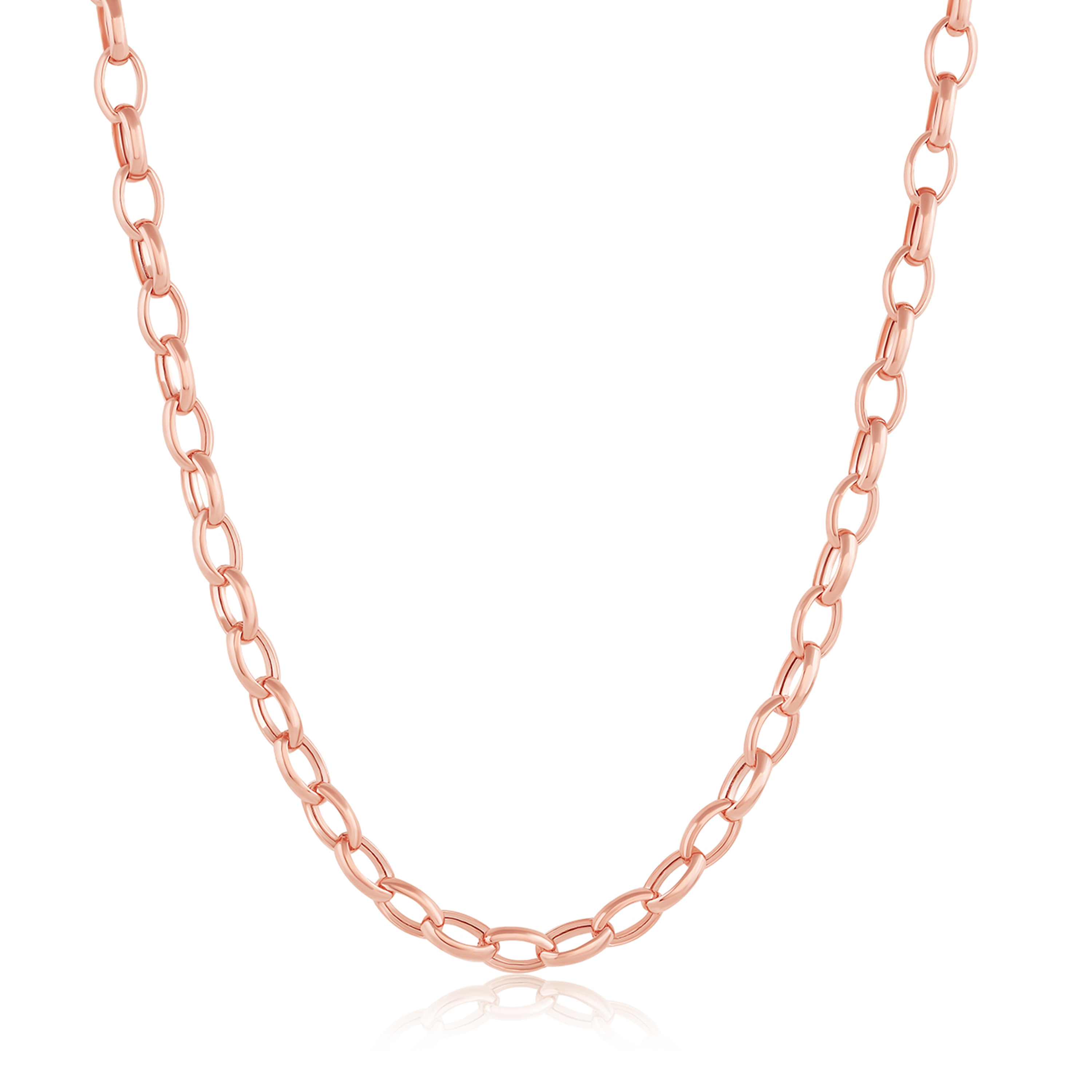 Marrow Fine Jewelry Peony Oval Chain Necklace