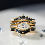 Black Diamond Seven Stars Nesting Ring - Marrow Fine