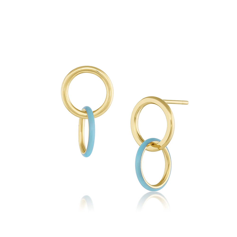Medusa Enamel Sway Hoops