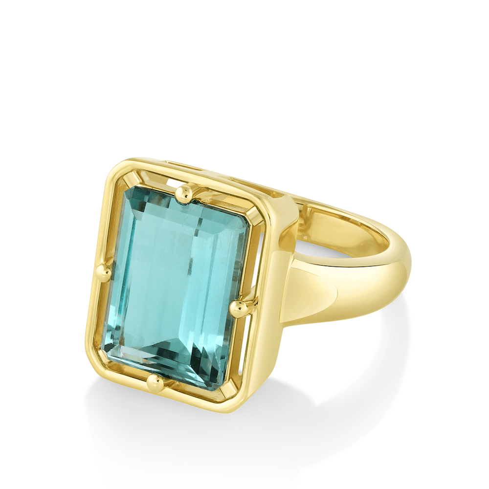 Marrow Fine Jewelry Mint Tourmaline Georgia Ring